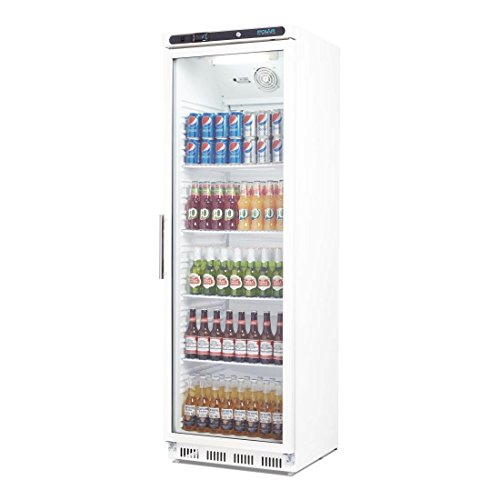 Getränkekühlschrank mit Rollen 400 Liter abschließbar mit Beleuchtung und elektronischer Steuerung