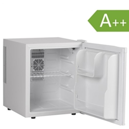 Amstyle Minikühlschrank 46 Liter Minibar Weiß freistehender Mini Kühlschrank Klein 5°-15°C Energieklasse A++ Tischkühlschrank ohne Gefrierfach für Getränke Zimmerkühlschrank 230V 46L Geräuscharm -