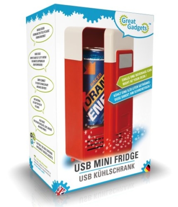 GreatGadgets 3072-1 USB Minikühlschrank (Rot) - 