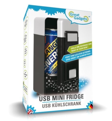 GreatGadgets 3072-2 USB Minikühlschrank (Schwarz) - 
