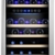 Kalamera KRC-73BSS Design Weinkühlschrank für bis zu 73 Flaschen (bis zu 310 mm Höhe),weinkühler mit Kompressor,zwei Temperaturzonen 5-10°C/10-18°C,(200 Liter, LED Bedienoberfläche, Edelstahl Glastür) - 