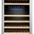 Kalamera KRC-73BSS Design Weinkühlschrank für bis zu 73 Flaschen (bis zu 310 mm Höhe),weinkühler mit Kompressor,zwei Temperaturzonen 5-10°C/10-18°C,(200 Liter, LED Bedienoberfläche, Edelstahl Glastür) -