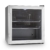 Klarstein Beersafe L Mini-Kühlschrank Minibar Getränkekühlschrank (50 Liter, 42 dB, 50 cm hoch, Edelstahl, Glastür, 2 Einschübe, Temperaturregler) schwarz-silber -