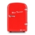 Klarstein Bella Taverna Mini Kühlschrank Getränkekühlschrank Warmhaltebox (4 Liter, Tragegriff, Netz- oder via 12 V-Betrieb, Regaleinschub) rot - 