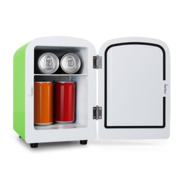 Klarstein Bella Taverna Mini Kühlschrank Getränkekühlschrank Warmhaltebox (4 Liter, Tragegriff, Netz- oder via 12 V-Betrieb, Regaleinschub) grün - 
