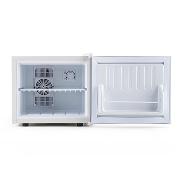 Klarstein Geheimversteck Mini Kühlschrank Getränkekühlschrank Minibar (17 Liter, leise 38 db, Regaleinschub, Türfach) weiß - 