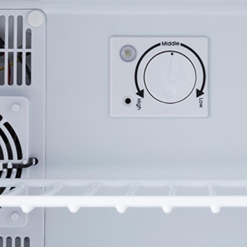 Klarstein Geheimversteck Mini Kühlschrank Getränkekühlschrank Minibar (17 Liter, leise 38 db, Regaleinschub, Türfach) weiß - 