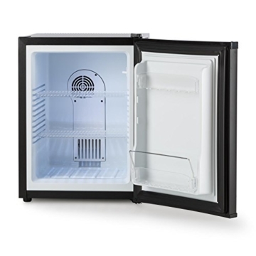 Klarstein Happy Hour Mini Kühlschrank Minibar Getränkekühlschrank (32 Liter, 5-stufig einstellbare Kühltemperatur, 2 Regaleinschübe, lautlos) schwarz - 