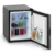 Klarstein Happy Hour Mini Kühlschrank Minibar Getränkekühlschrank (32 Liter, 5-stufig einstellbare Kühltemperatur, 2 Regaleinschübe, lautlos, Dekortür) schwarz - 