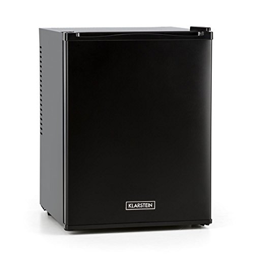Klarstein Happy Hour Mini Kühlschrank Minibar Getränkekühlschrank (32 Liter, 5-stufig einstellbare Kühltemperatur, 2 Regaleinschübe, lautlos) schwarz -