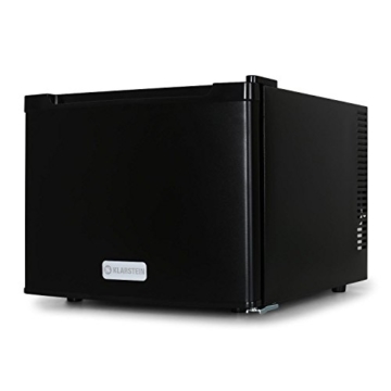Klarstein Manhattan Mini Kühlschrank Minibar Getränkekühlschrank (35 Liter, 2-Fächer, 35 dB leise, 3-stufig regelbare Kühlintensität) schwarz - 