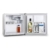 Klarstein Mini Kühlschrank Minibar Getränkekühlschrank (40 Liter Kühlfach, Eisfach, 39 dB leise, 49,5 cm hoch) silber - 