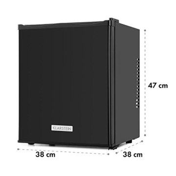 Klarstein MKS-10 Mini Kühlschrank Minibar Getränkekühlschrank (19 Liter Volumen, 0 dB, Innen-Beleuchtung) schwarz - 