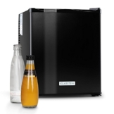 Klarstein MKS-11 Mini Kühlschrank Minibar Getränkekühlschrank (0 dB, 25 Liter Volumen, 1 Regal, 2 Seitenfächer, 47 cm hoch) mattschwarz -