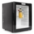 Klarstein MKS-12 Mini Kühlschrank Minibar Getränkekühlschrank (0 dB, 24 Liter, Glastür, 1 x Einschub) mattschwarz -