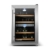 Klarstein Reserva 12 Weinkühlschrank Getränkekühlschrank (34 Liter, für 12 Flaschen, 2 Zonen, Glastür, LCD-Display) schwarz-silber -