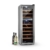 Klarstein Reserva 27D Weinkühlschrank Getränkekühlschrank (76 Liter, 27 Flaschen, 2 Zonen, 8 Holz-Einschübe, LCD-Display) mattschwarz -
