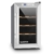 Klarstein Reserva Piccola Weinkühlschrank Weinkühler Getränkekühlschrank (25 Liter, 8 Flaschen, 3 Holzeinschübe, Touch-Bedienung, Glas-Tür, zuschaltbare Innenbeleuchtung, Temperatur Display) silber-schwarz - 