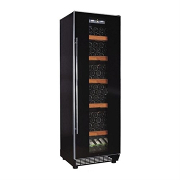 Klarstein Weinkühlschrank Weinkühler Getränke-Kühlschrank (freistehend, Glastür, 450 Liter, LED-Licht, Touch-Bedienung) schwarz - 