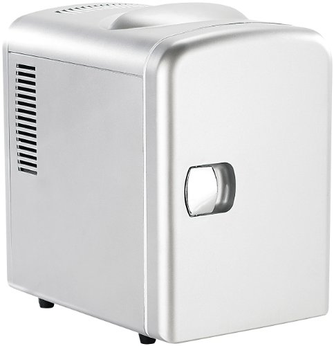 Rosenstein & Söhne Mobiler Mini-Kühlschrank mit Wärmefunktion, 4 Liter, 12 & 230 V -