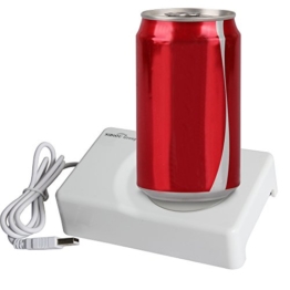 Sidiou Group Wärmer USB-Untersetzer Vakuum-Schalen-Auflage USB-Mini-Kühlschrank Kühlung heißer und kalter Dual-Use-Untersetzer Computer gewidmet Temperatur Heizung USB-Tassenwärmer -