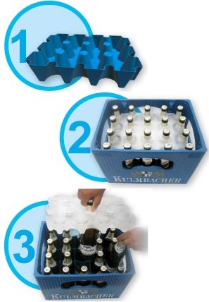 10 (Stück) x sl-EISBLOCK 0,5 Liter # Made in Germany # bis der Grill heiß ist - sind die Biere kühl # Bierkühler # Bierkastenkühler # Bier Kühler für Kiste Kasten # Bierkiste Bierkasten Bierkisten (blau) - 