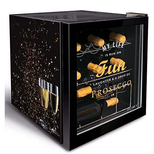 Husky Minikühlschrank Kühlbox Minibar Kühlschrank EEK A+ 45,8 L KK50-PROSECCO -