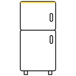 Getränkekühlschrank mit horizontaler Beleuchtung